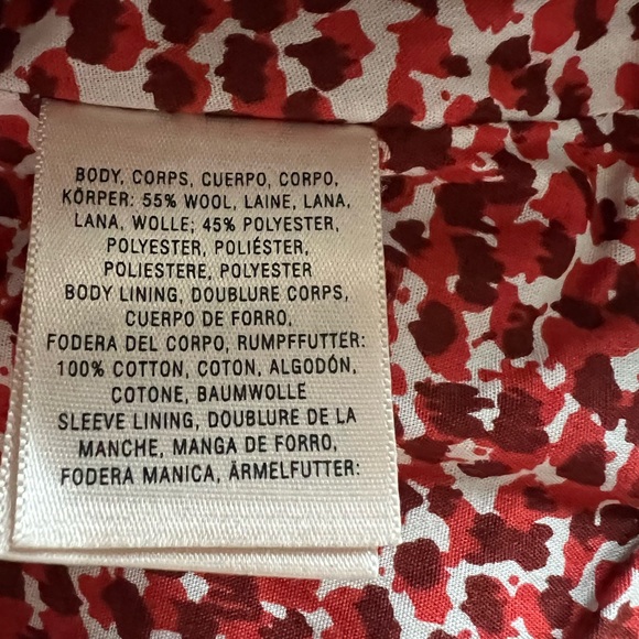 Anthropologie Elevenses Pleated Collar Wool Blend Blazer-grey Size 6/8 - Picture 9 of 9